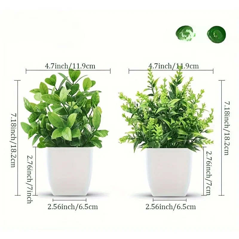 Großhandel mit künstlichen Bonsai, grünen gefälschten Pflanzen, Topfpflanzen für drinnen und draußen, Zuhause, Schlafzimmer, Gartendekoration, künstliche Pflanzen – Detail 2