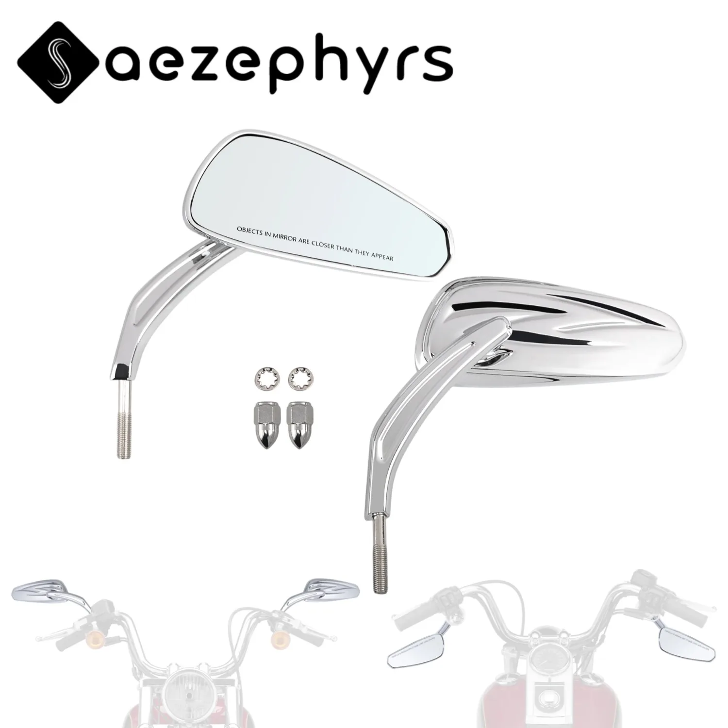 

Зеркало заднего вида 5/16 "8 мм, боковое зеркало для мотоцикла Harley Sportster 883 1200 Road Glide Dyna Fat Bob Low Rider Softail SuperLow