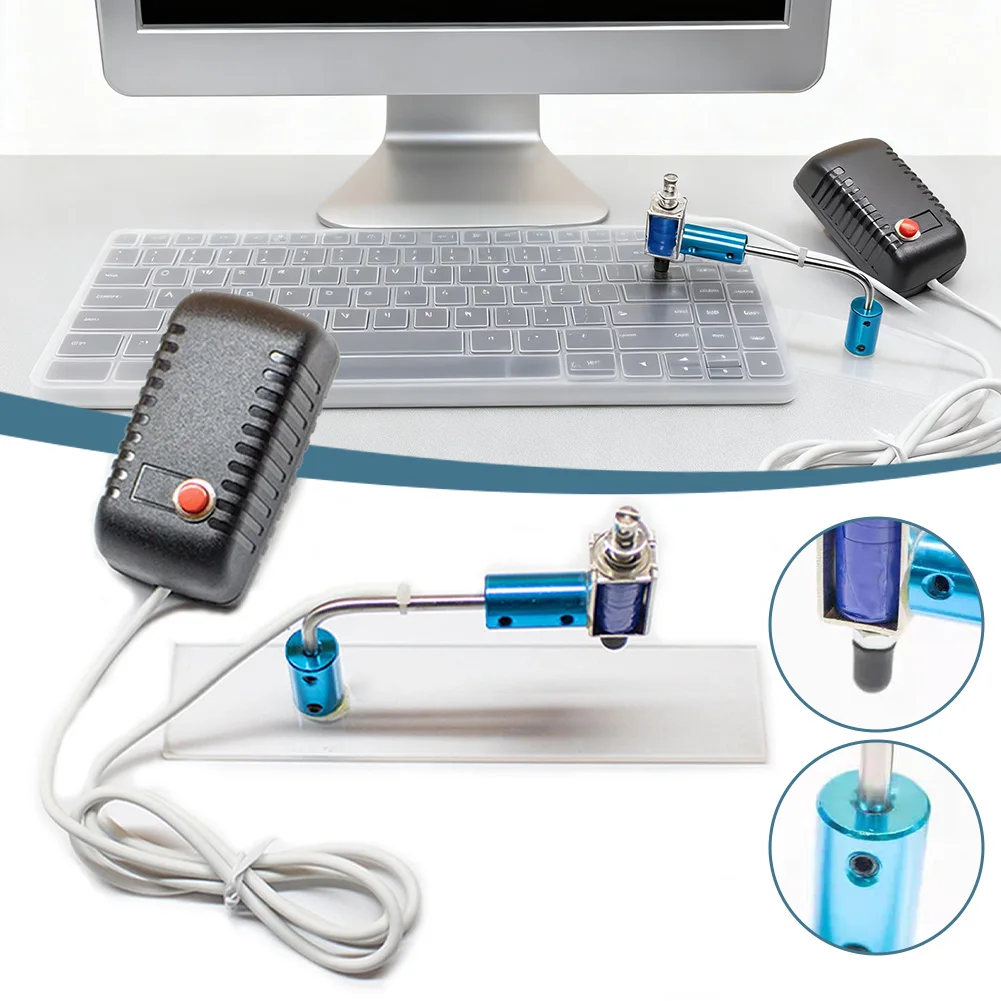 

Keyboard Physical Auto Clicker Adjustable Speed Continuous Tapping Robot Compatibility Plug Play Gaming Like Automation Tasks