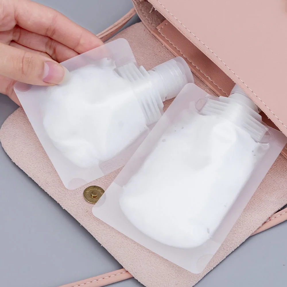 Wieder verwendbare Abgabe beutel, Toiletten artikel, tragbare Reise-Abgabe beutel, kosmetische Lotion-Abgabe flaschen mit Verschluss
