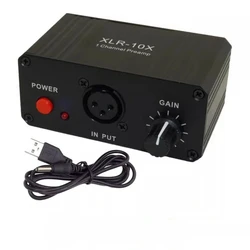 GHXAMP Single Channel XLR interface balanced audio Preamplifier Dynamic Microphone Amplifier NE5532 DC5V-12V