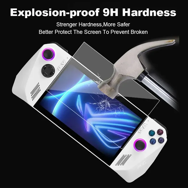 For ASUS Rog Ally Tempered Glass Screen Protector For Asus ROG Ally 7" Anti Scratch HD Clear Protective Film