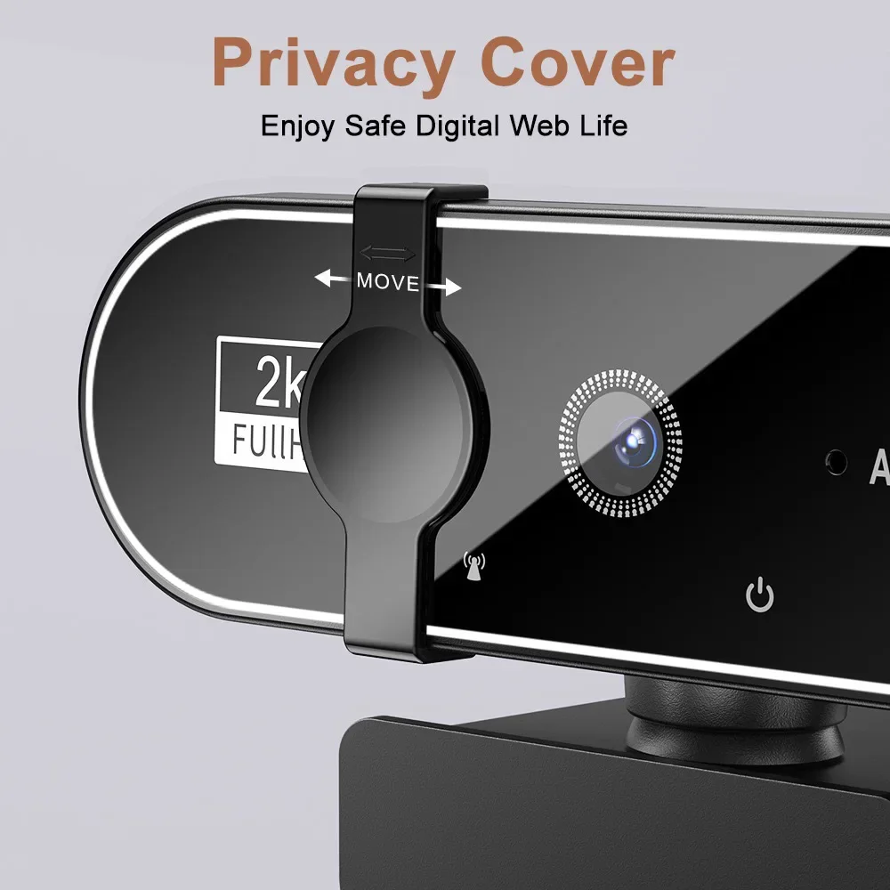 B19 computer camera, USb camera, 4k high-definition network camera, live streaming camera for online classes and meetings