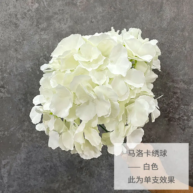 

5 Head Hydrangea Silk Flower Wedding Decor Road Lead Flower Arrangement Party Event Wedding Hall Ceiling Fake Flowers Home Decor