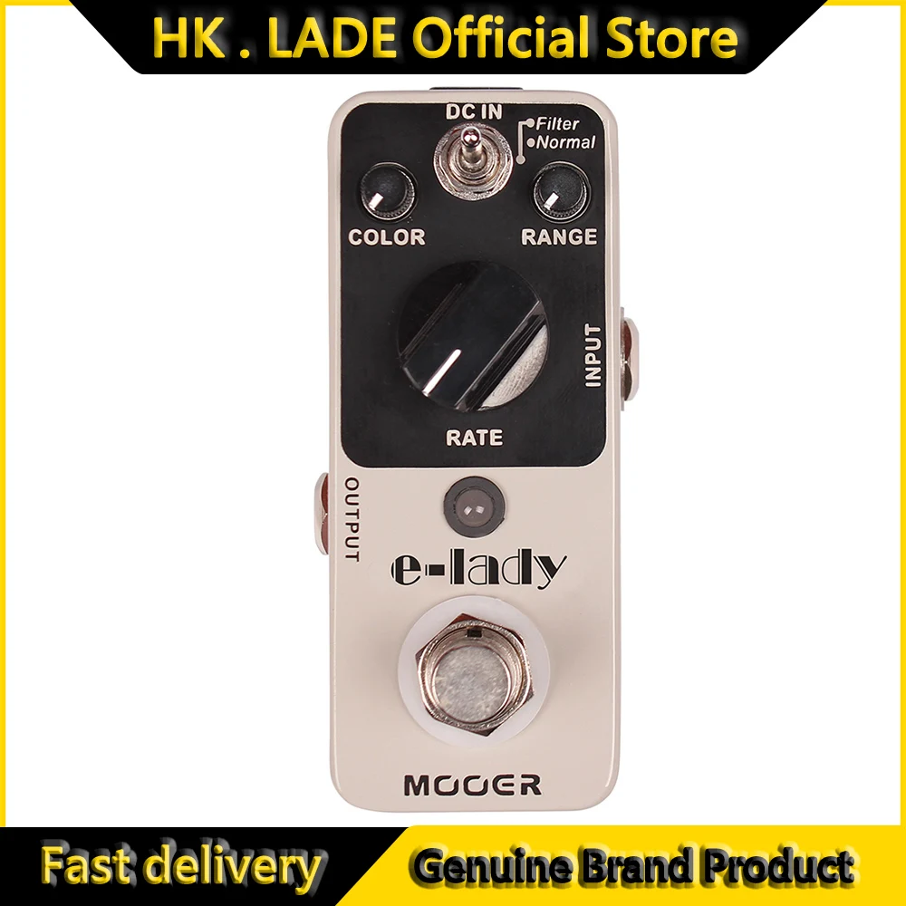 

MOOER E-Lady Аналоговая педаль эффектов для гитары Flanger, 2 режима (нормальный/фильтр), педаль True Bypass, детали и аксессуары для электрогитары