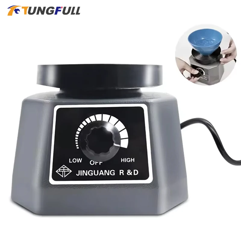 Dental Plaster Vibrator 4" round Shaker Plaster Vibrator Plate 110V/200V Lab Vibrator Dental Equipment Machine Vibration Table