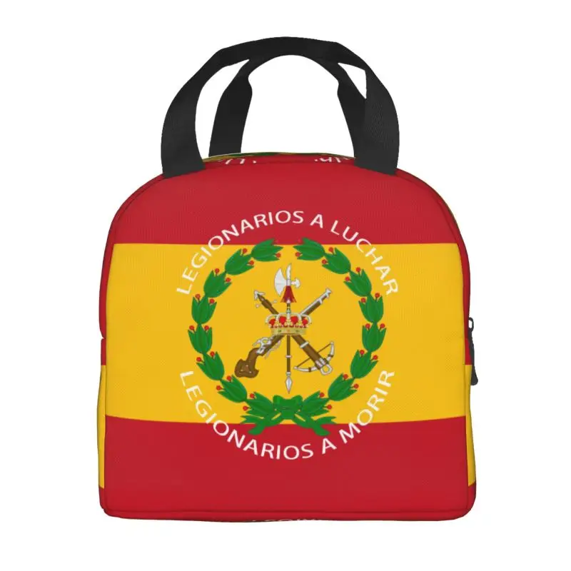 Spanish Legion Resuable Lunch Box for Waterproof Spain Coat of Arms Cooler Thermal Food Insulated Lunch Bag Kids School Children