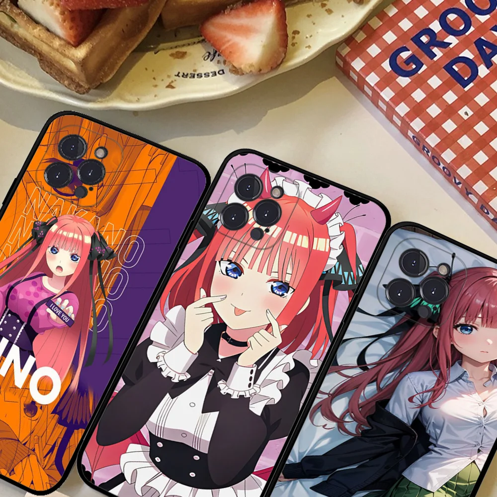 Fictional Character N-Nino N-Nakano Phone Case For IPhone 16 15 8 7 6 6S Plus X SE XR XS 14 11 12 13 Mini Pro Max Mobile Case