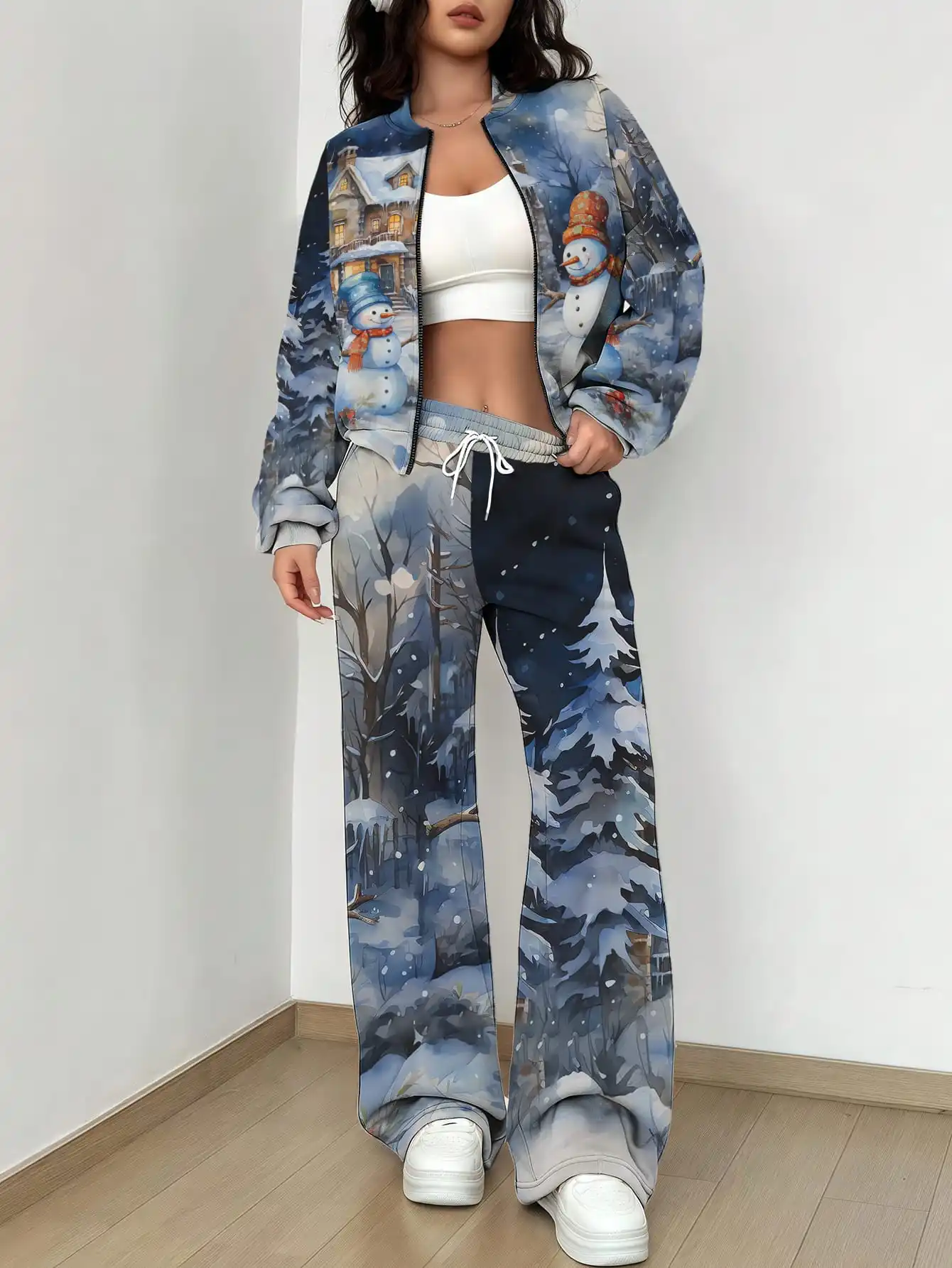 

Новая женская бейсбольная форма, весенне-осенний удобный богемный стиль с 3D повседневным рисунком