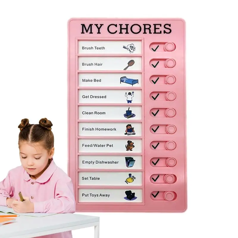 Chore Chart For Kids To Do List Checklist Boards Reusable Chore Chart With Detachable Cardstock To Do List For Teens Planning