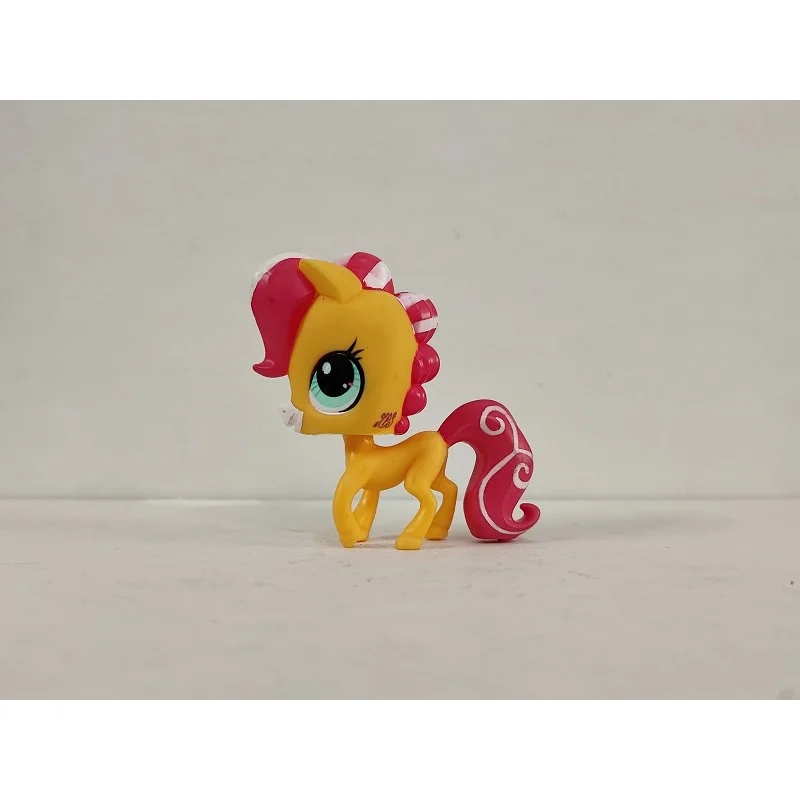 LPS Toys Rare Pet Shop Yellow Pink Horse Green Eyes Figure Toy