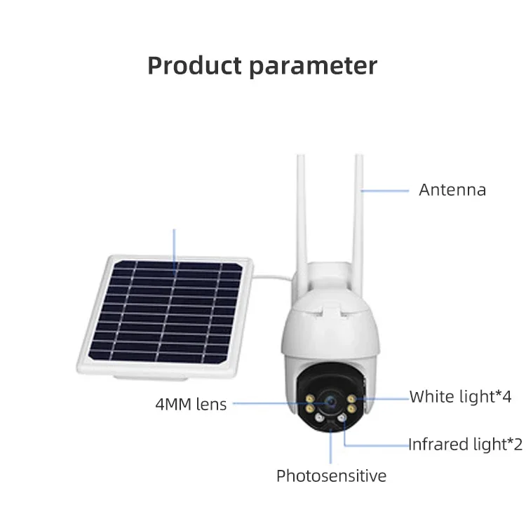 YYHCSolarkamera 4G Network Wifi Security De Seguridad Surveillance Exterieure Surveil Ptz Street Solar Solaire Camera