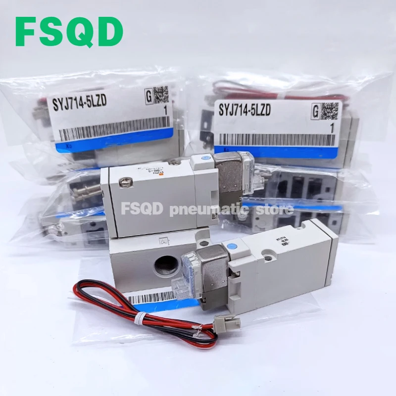 

SYJ714 SYJ714R-5GZ 5LZ 5LOZ 5LZD 5MZ 5MOZ 5GD-01 02 3-портовый электромагнитный клапан серии SYJ700 FSQD