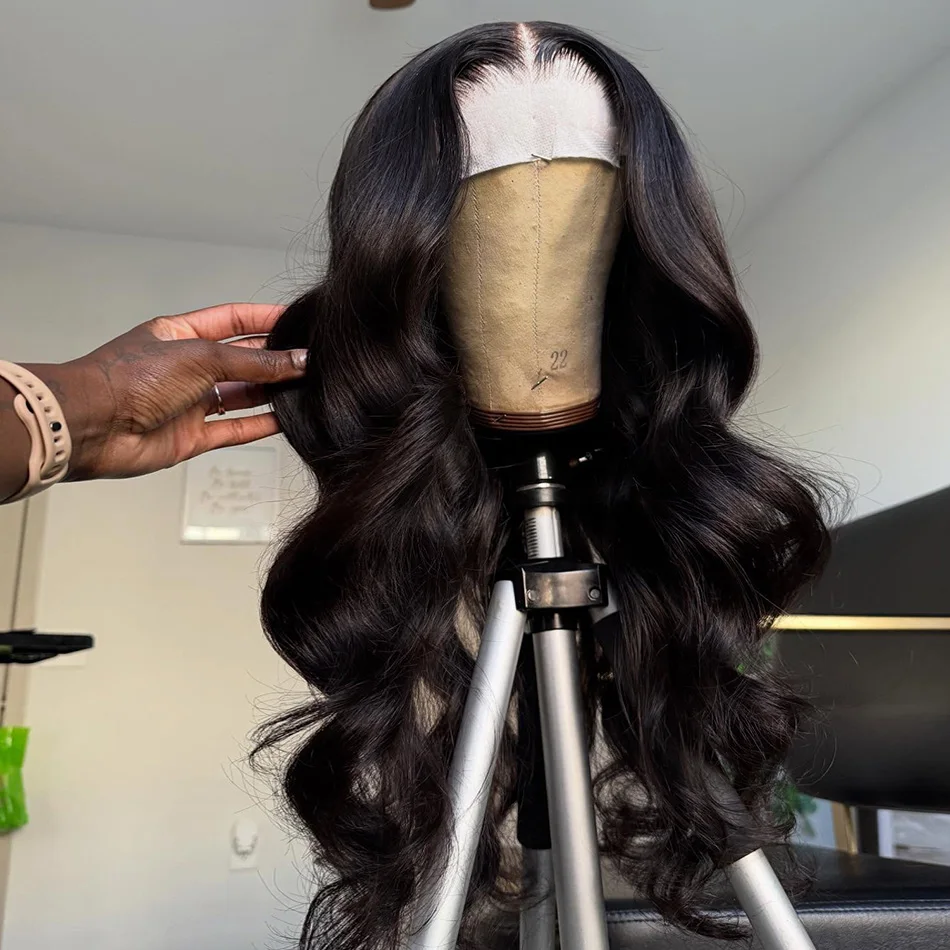 

40 Inch Body Wave 5x5 Glueless wig 250 Density 13x4 HD Lace Frontal Wigs Natural Black Remy Hair Pre Plucked Wigs Ready to Wear