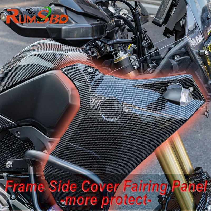 For Yamaha Tenere 700 2019-24 Frame Side Cover Fairing Panel Falling Protector GuardMotorcycle ABS 2022 2023 2021