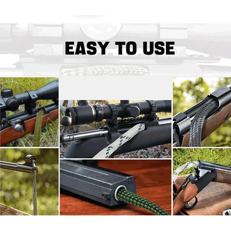 Vector Optics 12 Ga Kit Pembersih Senapan Bor Bersih Tali Sikat Bor Barel Ular untuk 9Mm .22 .223 5.56Mm .308 7.62Mm