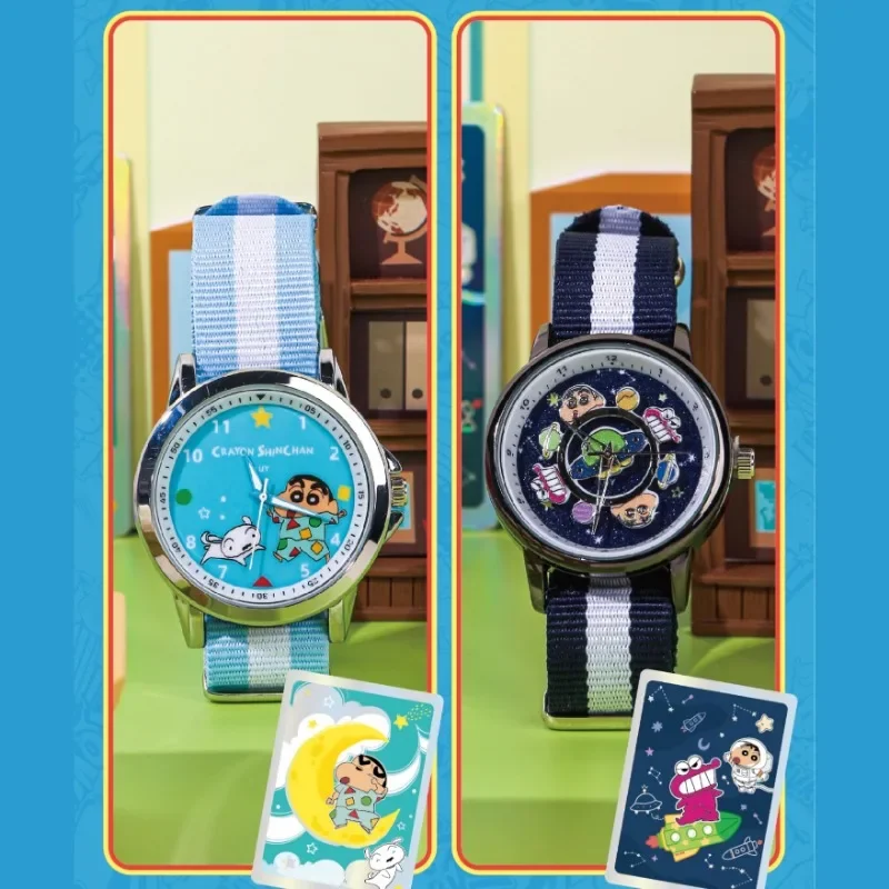 Kawaii Anime Crayon Shin-chan Watch Surprise Box Girl Cute Cartoon Shin-chan Pajamas Watch Random Holiday Gift