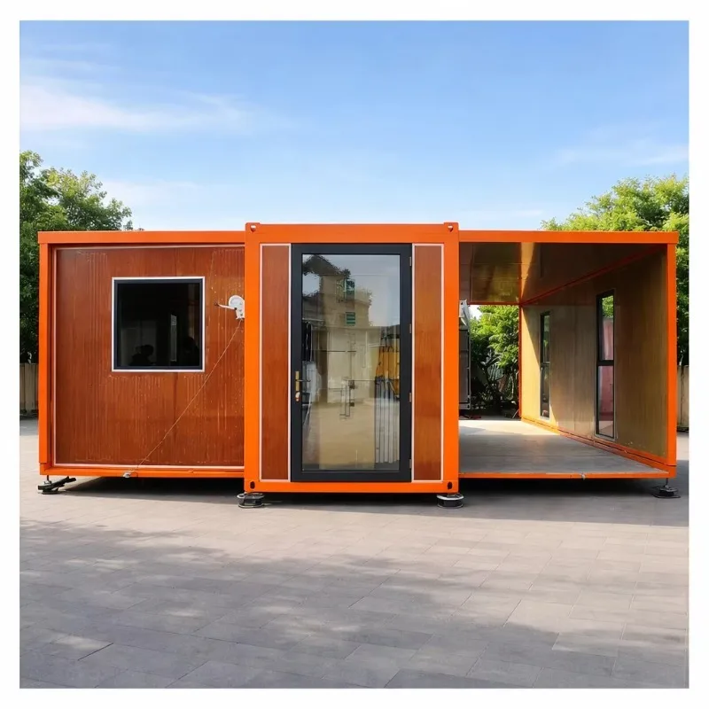 40ft Expandable Container House Prefabricated Steel Frame Modular Holiday Villa