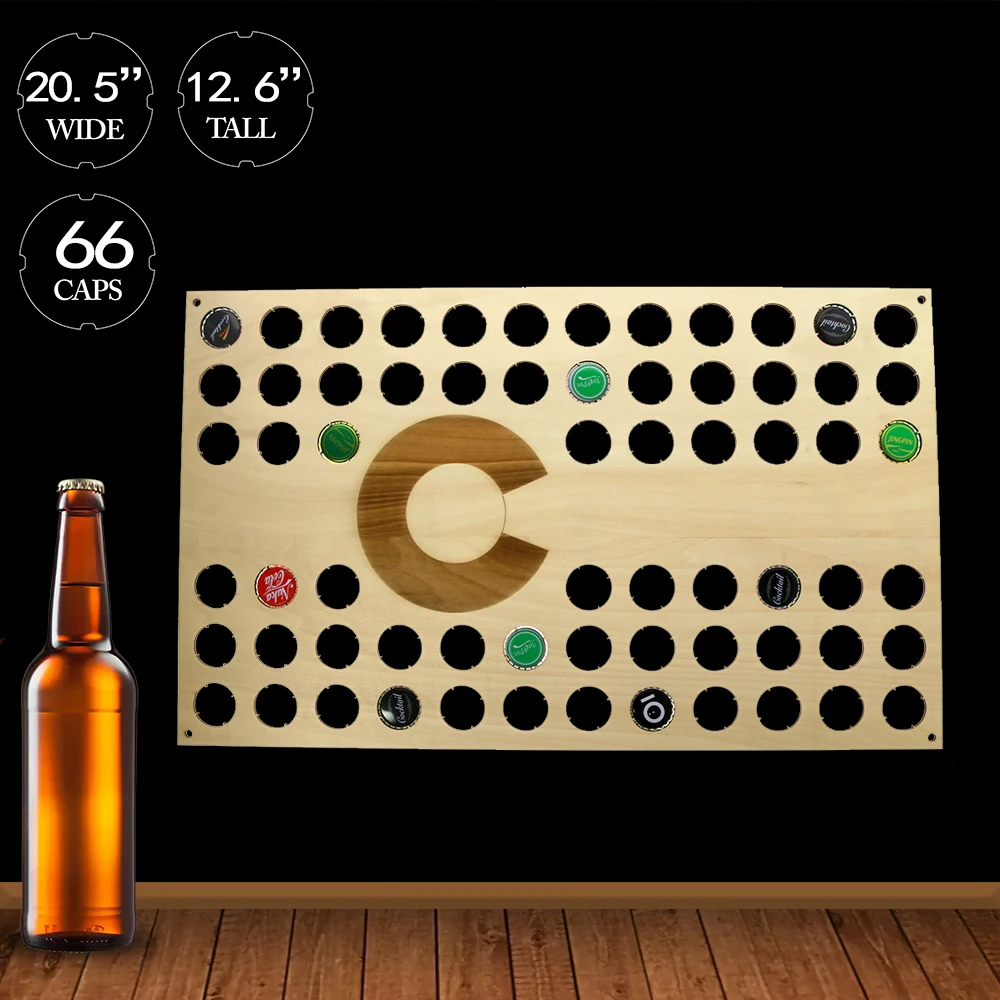 Colorado Beer Cap Map Home Bar Craft Beer Drink Up Beer Cap Trap Hanger Pubs Man Caves Groomsman Gifts All States Available