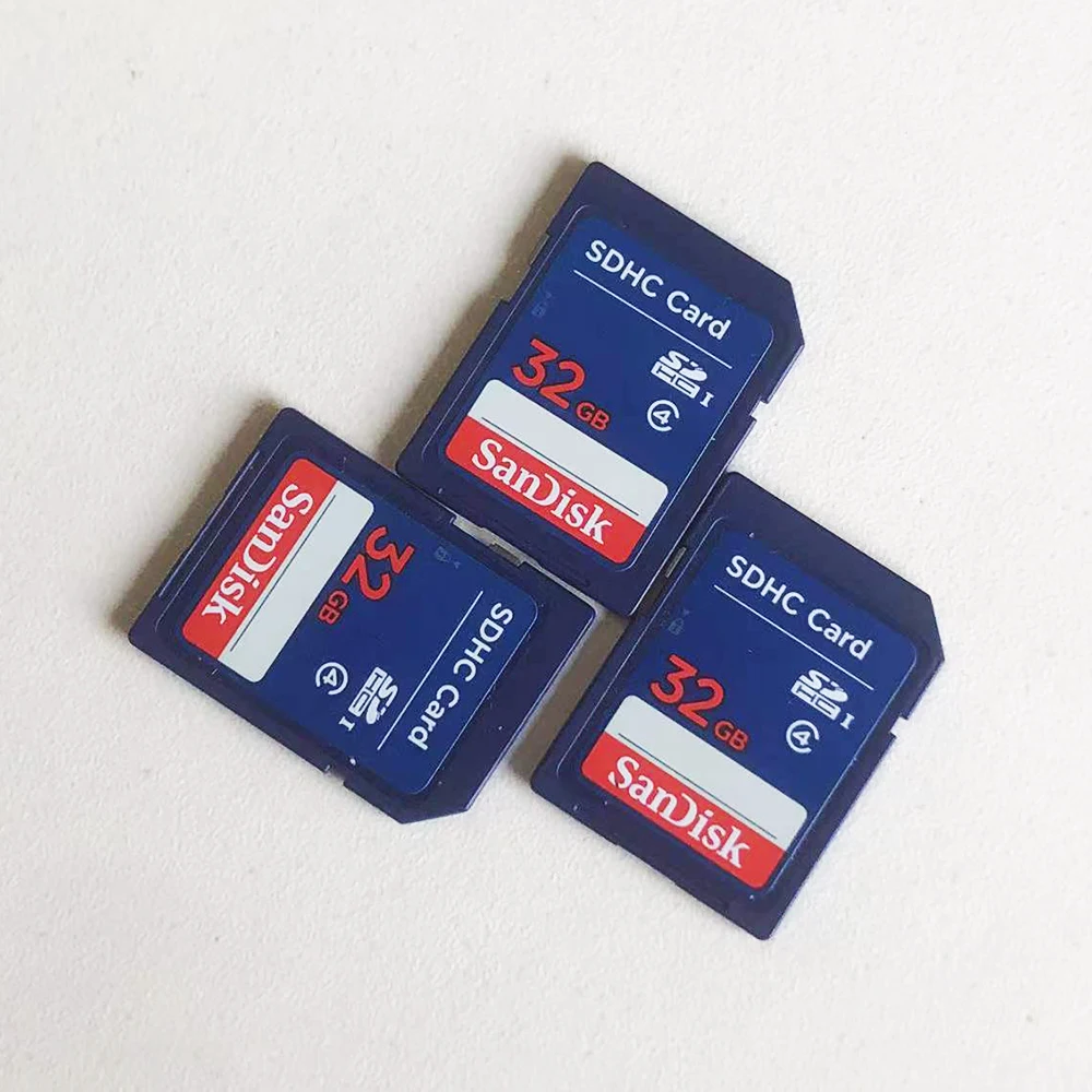 SanDisk بطاقة SD 32 جيجابايت بطاقة ذاكرة الكاميرا لكانون نيكون باناسونيك CCD بطاقة الكاميرا الرقمية سيارة شنت بطاقة فلاش SDHC بطاقة كبيرة