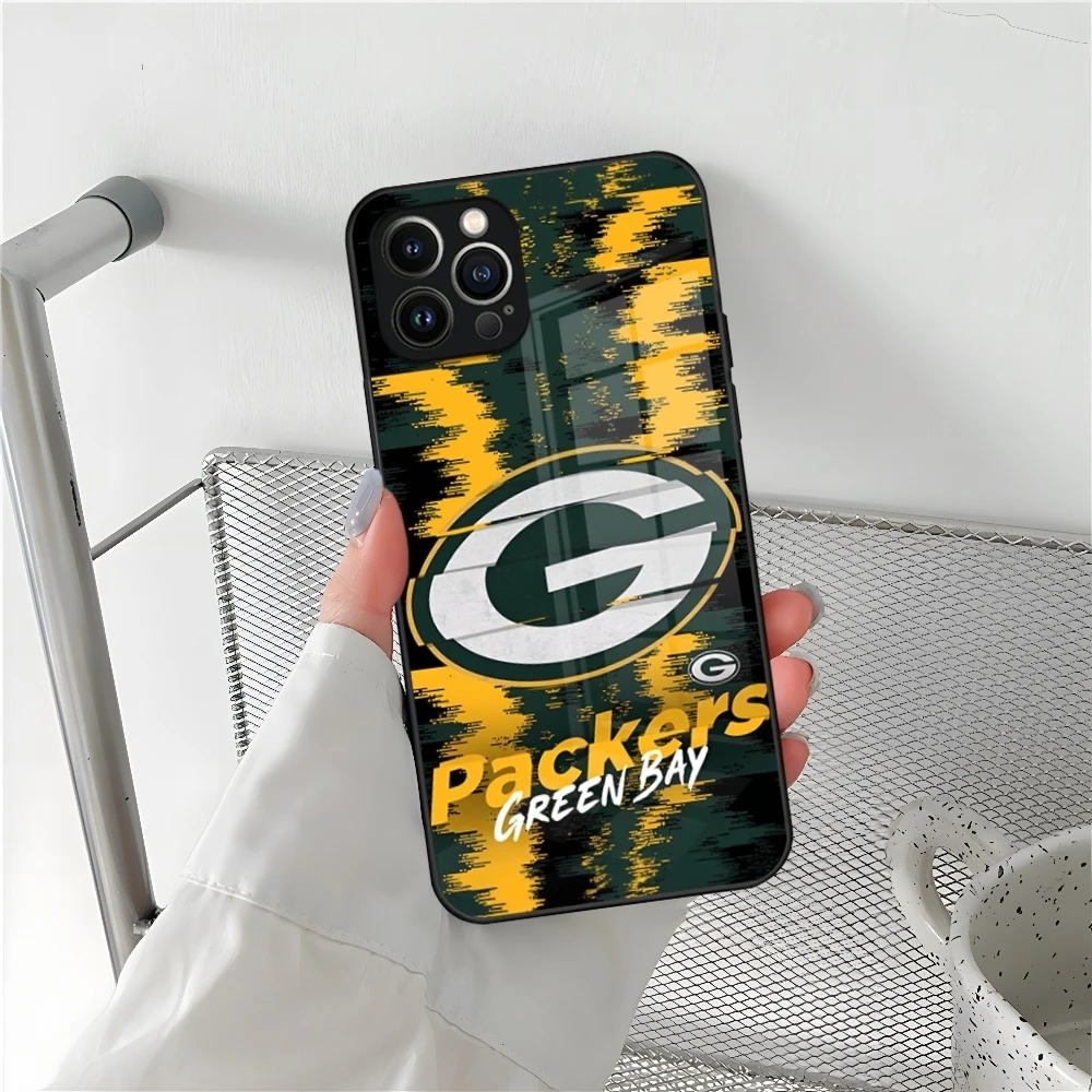 G-Green B-Bay P-Packers Phone Case for Iphone 15 14 12 11 13 Pro Max Mini X Xr Xs Se 8 Puls glass