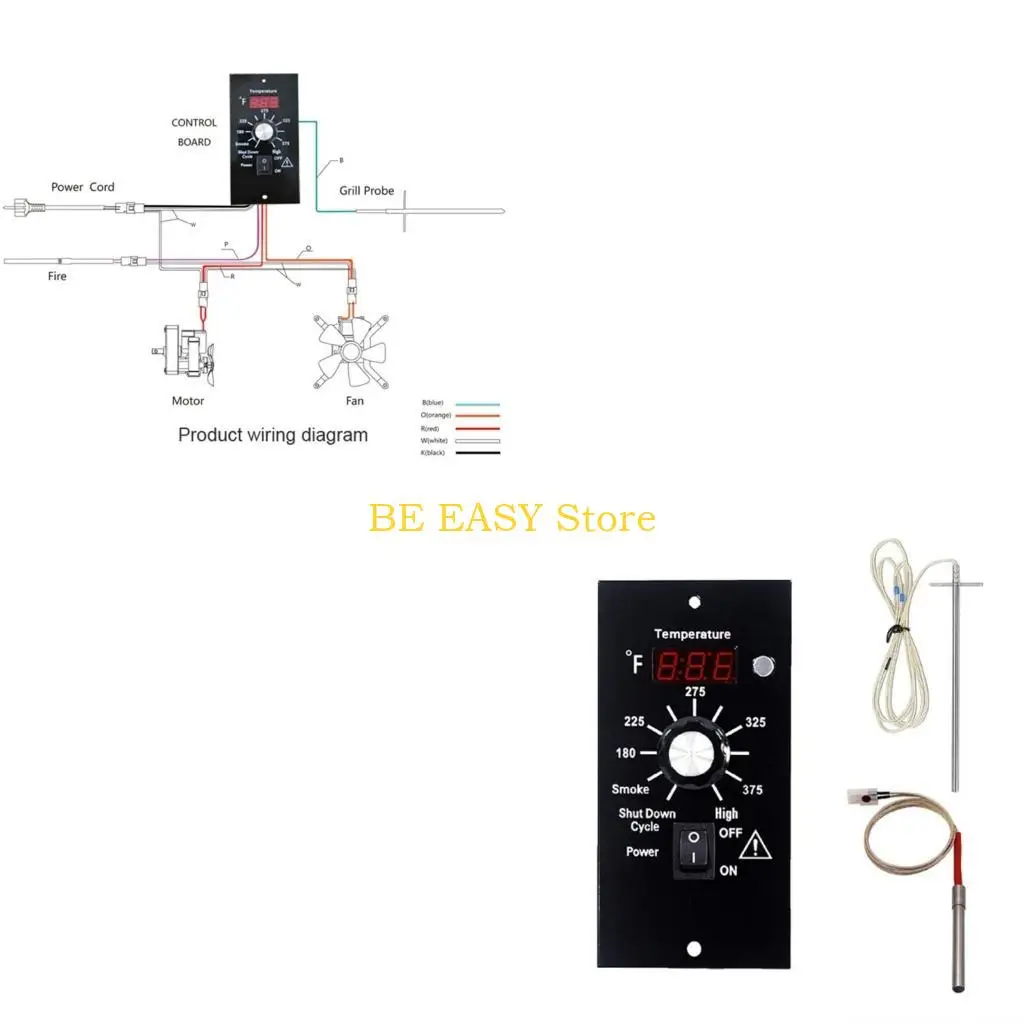 

E28F Сменная плата цифрового контроллера для гриля и коптильни/термостат для грилей на древесных пеллетах