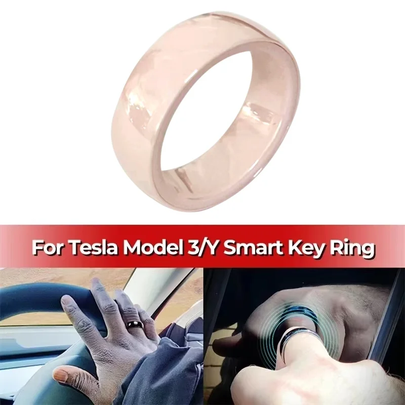 Model 3/Y  Smart Ring Key Ceramic Ring NFC Replacement Key Card