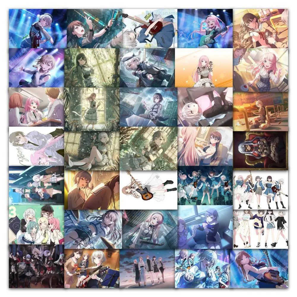 

10/60PCS BanG Dream! It's MyGO!!! Japanese Anime Cartoon Two Dimension Decorative Suitcase iPad Waterproof Sticker Kids Toy