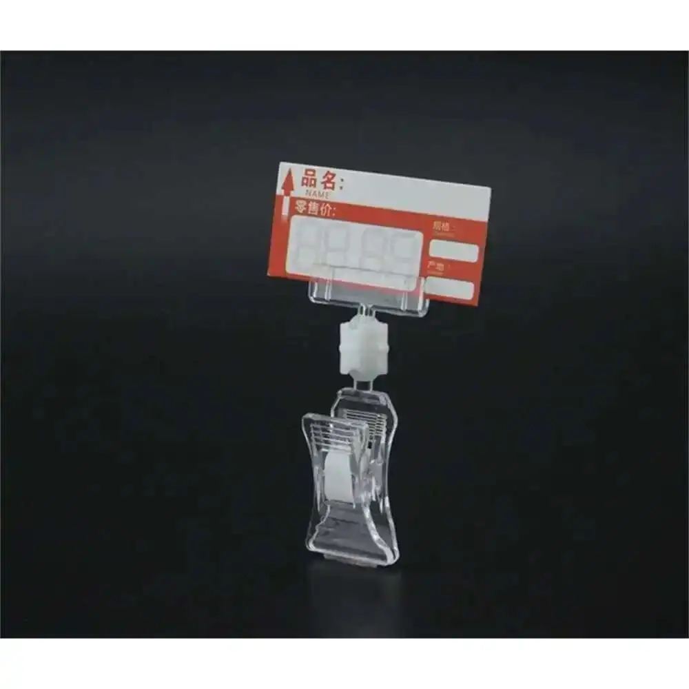 Pop Price Label Card Holders Display Merchandise Sign Signage Paper Promotion Clear Small In Retail Shop - Image 3