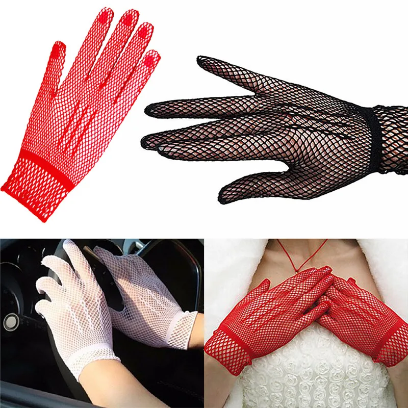 Hot Sexy Women's Girls' Bridal Evening Wedding Party Prom Driving Lace Gloves