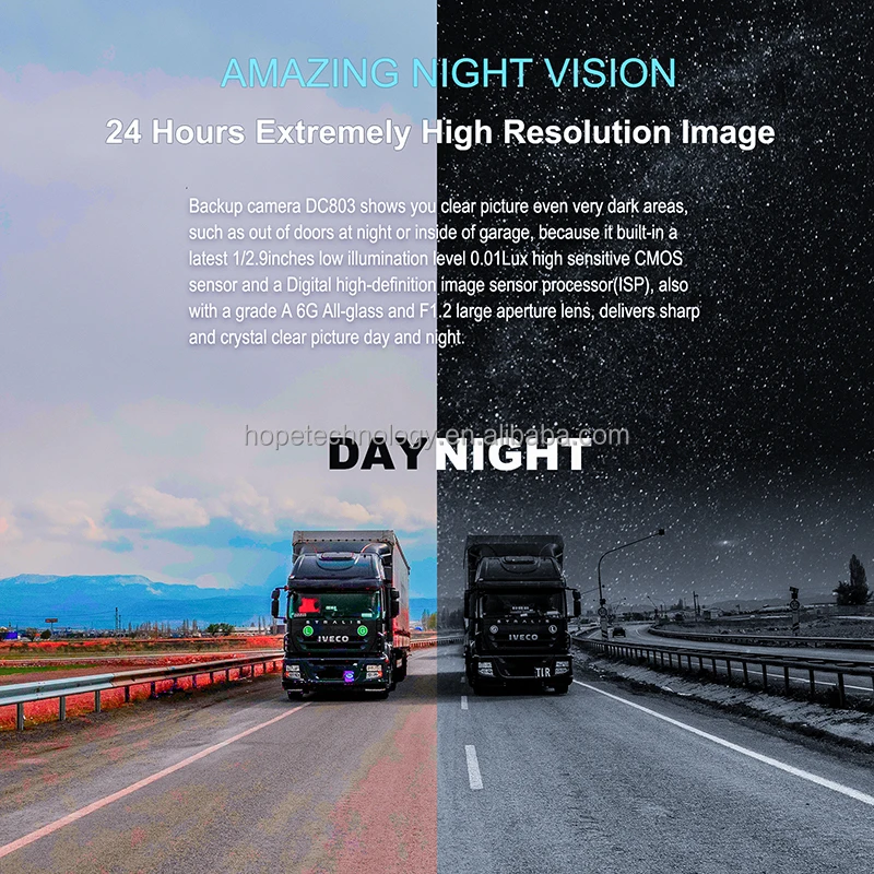 Gestión de flota visión nocturna delantera trasera IR Metal Micro cámara de vehículo impermeable IP68 Mini cámara para coche