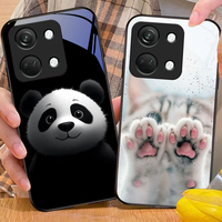 Couple Bear Back For OnePlus Nord CE N3 N30 N2 N20 4 2T 2 Lite 5G Ace 5 2V 6 7 10 8 9 12 13 Tempered glass phone case black