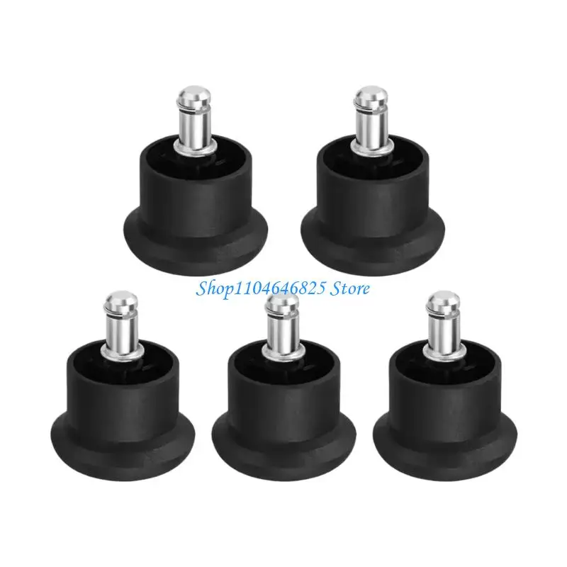 

Furniture Accessory Office Chair Caster Stopper Quick Installation Replacement Fixed Stationary Castors 5pcs/Set