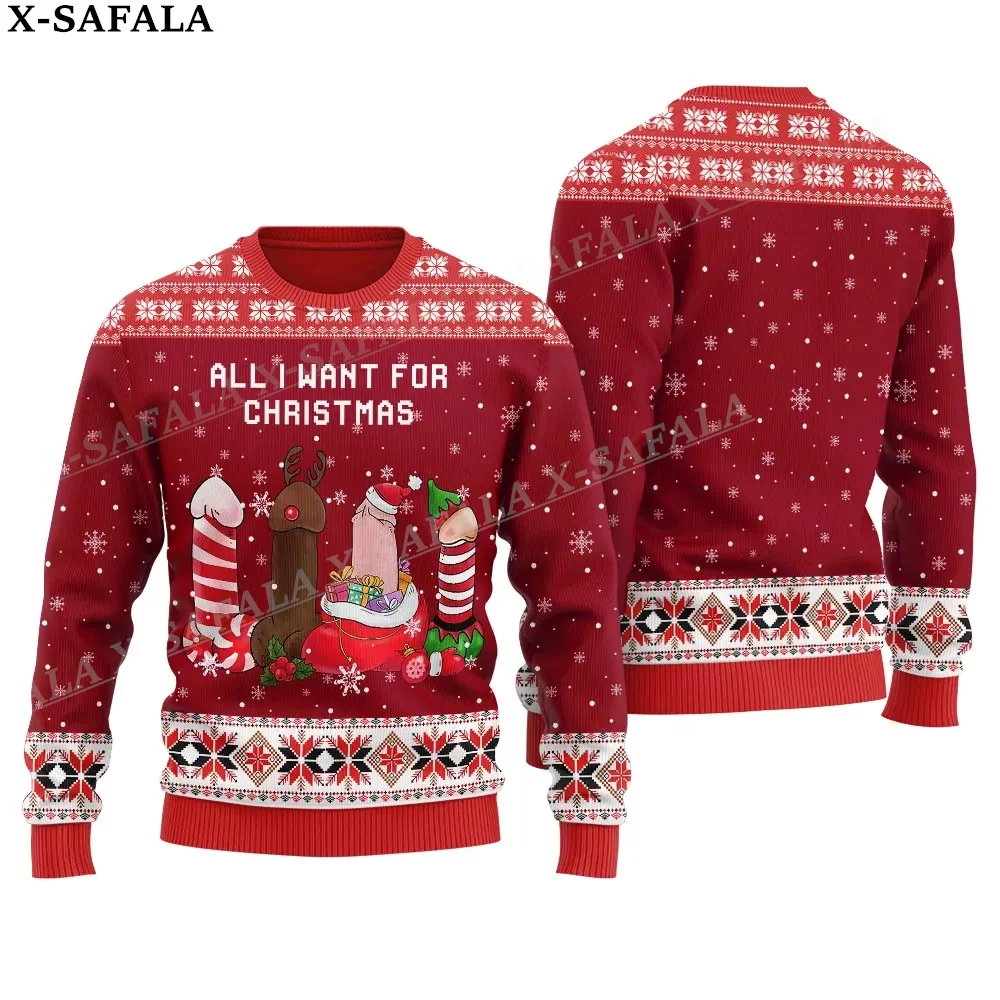 Lustige Weihnachts baum Jingle Bälle hässliche Weihnachten Strick pullover Weihnachts geschenk Pullover Tops Paar Party Unisex Casual-2