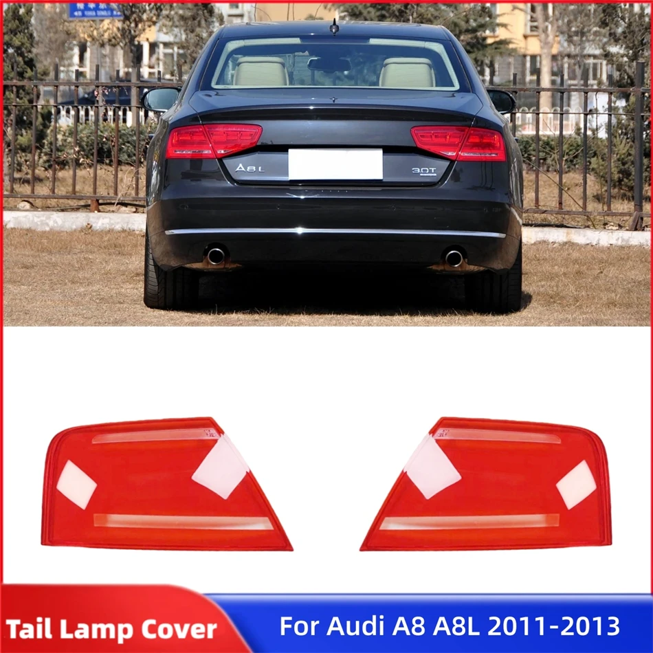 For Audi A8 A8L D4 2011 2012 2013 Vehicle Accessories Replacement Car Lights Shell Rear Fog Lights Car Taillight Cover