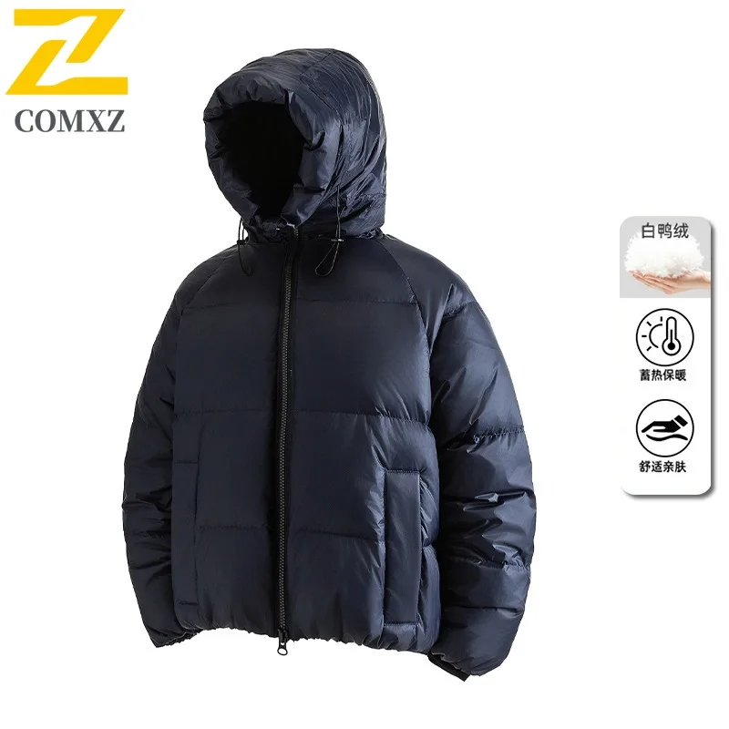 COMXZ Men Parker Coat Outdoor Workwear Ski Travel Warm Windproof Snow Cotton Padded Jacket High Quality Street Puffer Jackets