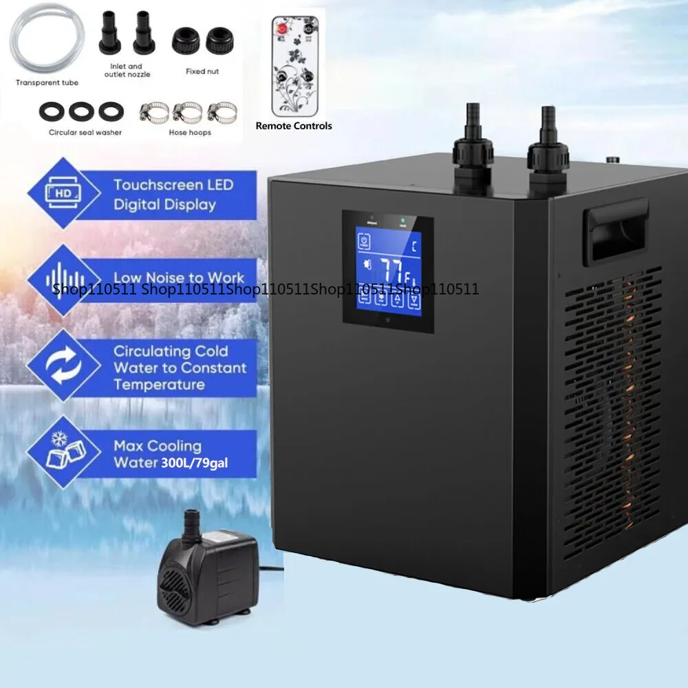 

300L Ice Bath Chiller 1/3hp 110V/220V with Filter and Pump Chilling Machine for Cold Plunge Pools Chiller Recovery