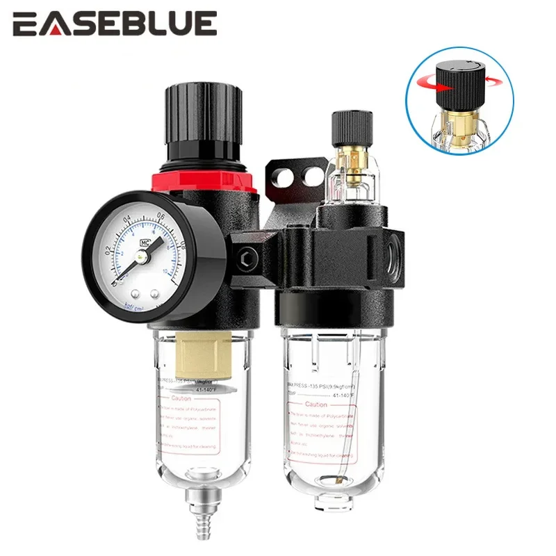 Air Source Processor Compressor AFC2000 1/4 Air Filter Oil Water Seperator Regulator Pressure Reducer Vavle Trap Filter