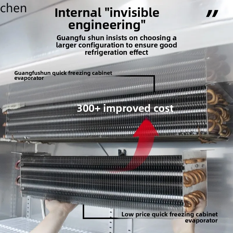 LXC refrigerazione e congelamento con inserto per congelatore raffreddato ad aria per torte di grande capacità a quattro porte congelatore verticale congelato
