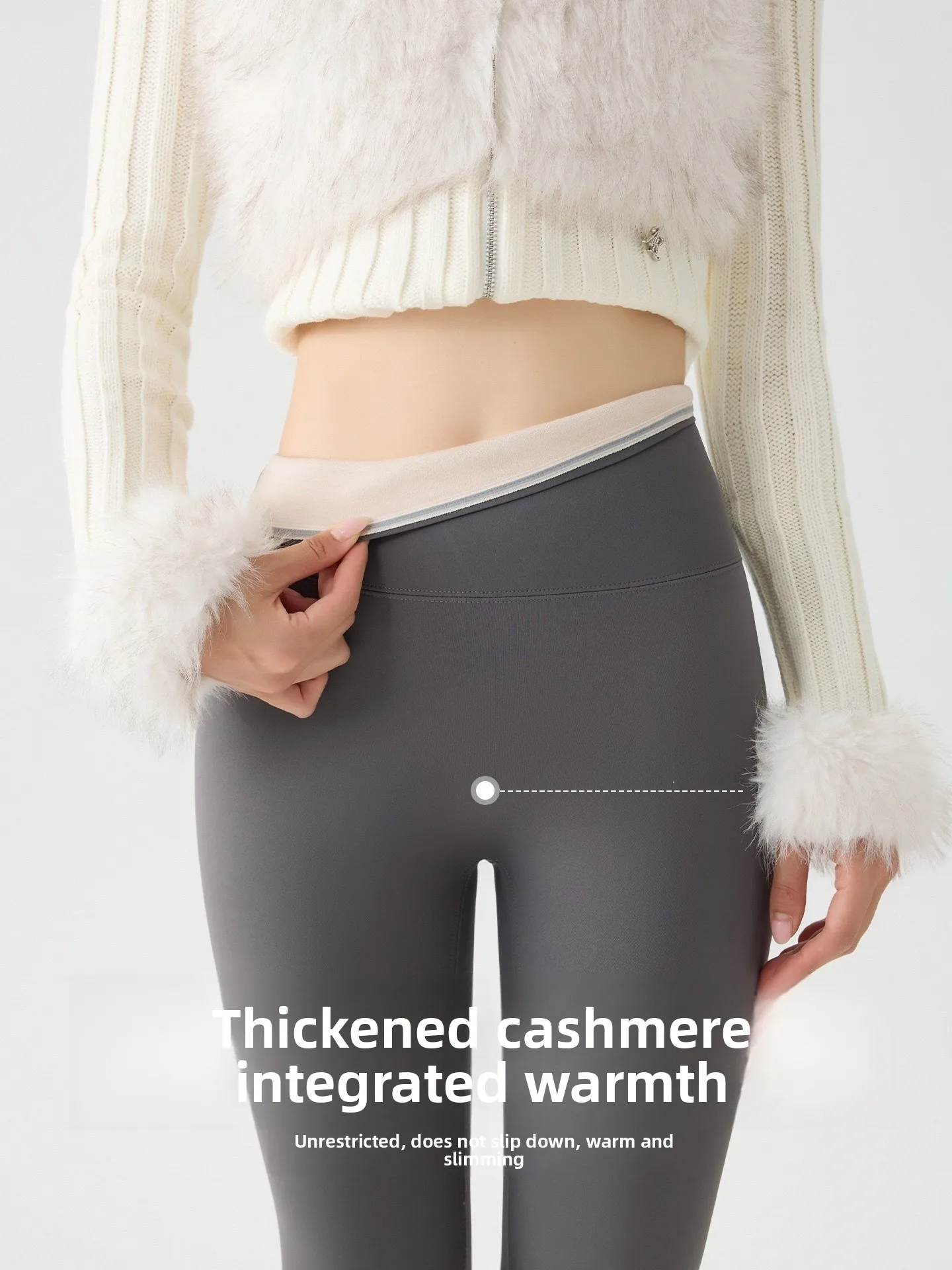 Cintura alta Thiened Fce Yoga Calças Femininas Fitn Sports Bot 2025 Novas Calças Sle Arkskin Calças Casuais Longas