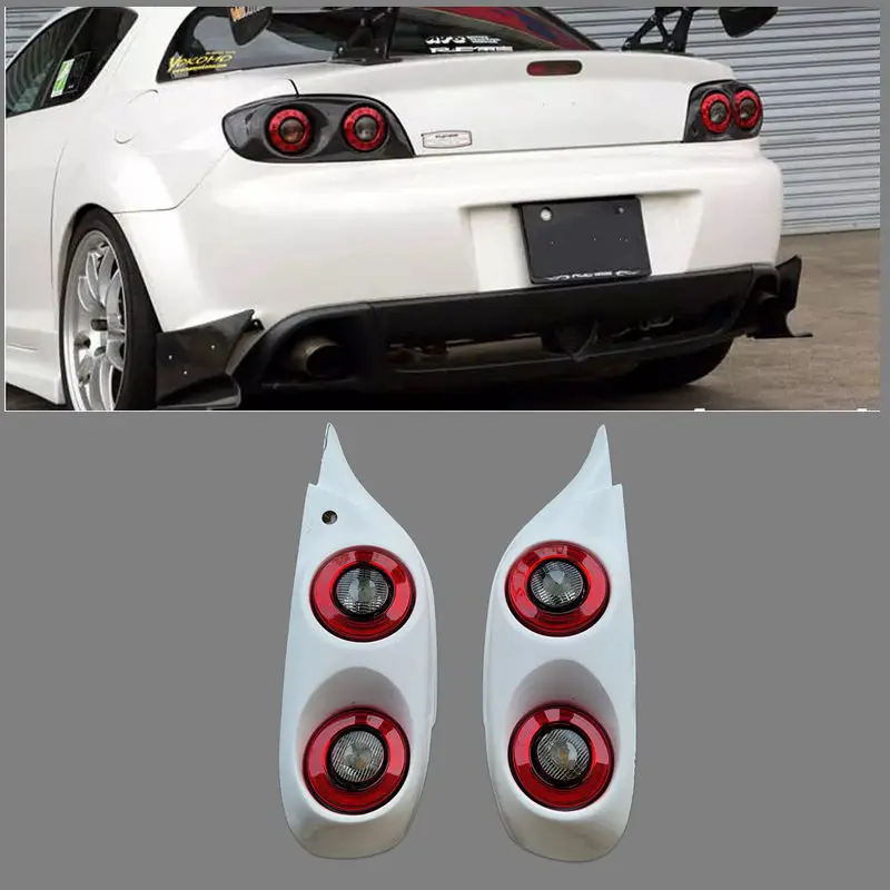 

ПОДХОДИТ ДЛЯ 2003-2008 2012 RX8 SE3P Светодиодный задний фонарь из ВОЛОКНОГО стекла FRP Тормозной фонарь с ПРОВОДУ