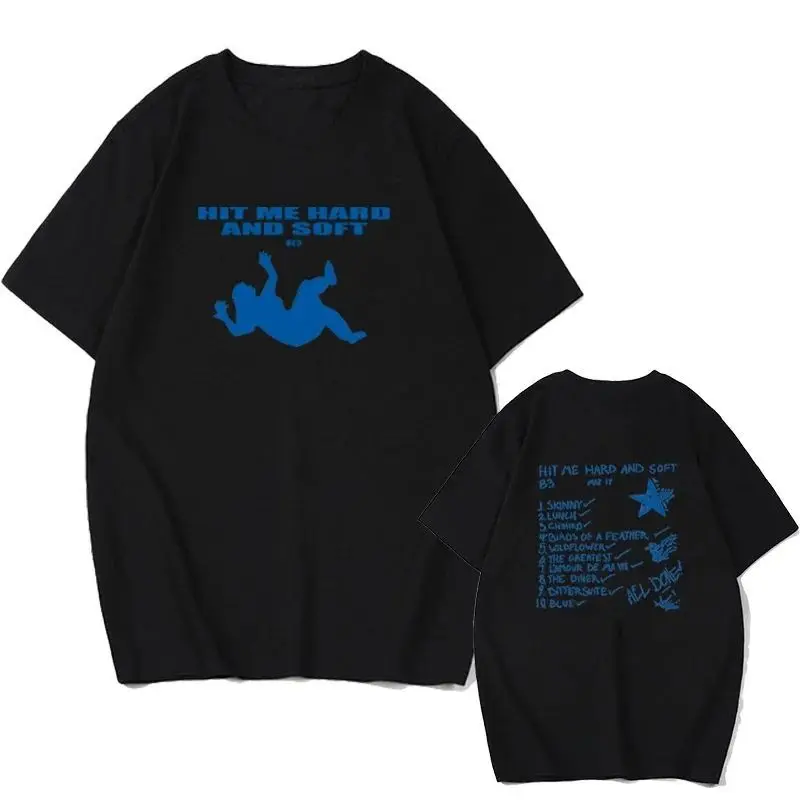 

Billie Hit Me Hard And Soft Printed T-irt ex Special Wide Fit f High Collar Youth Faion for Office Use