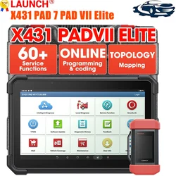 X-431 LAUNCH PAD 7 VII Elite  PAD7 Elite PADVII ECU Online Programming Car Diagnostic Tools J2534 Smartlink Automotive Scanner