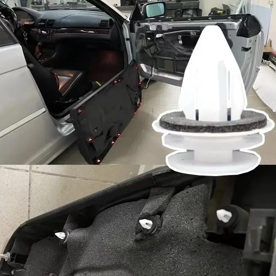 kkjoy Auto-Befestigungsclips, 50 Stück, universelle Clips für Stoßstangen-Kotflügel, passend für die meisten Autos – Detail 7