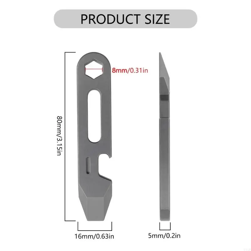 Keychain Multitool Screwdriver, Bottle Opener & Pry Bar for Camping, Hiking & Outdoor Adventures - Image 6