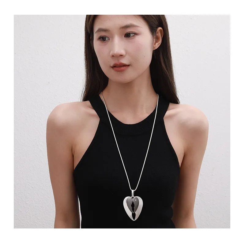 

Long Necklace, Simple Metal Exaggerated Necklace, Foreign Trade Jewelry, Jewelry, Explosive Alloy Sweater Chain