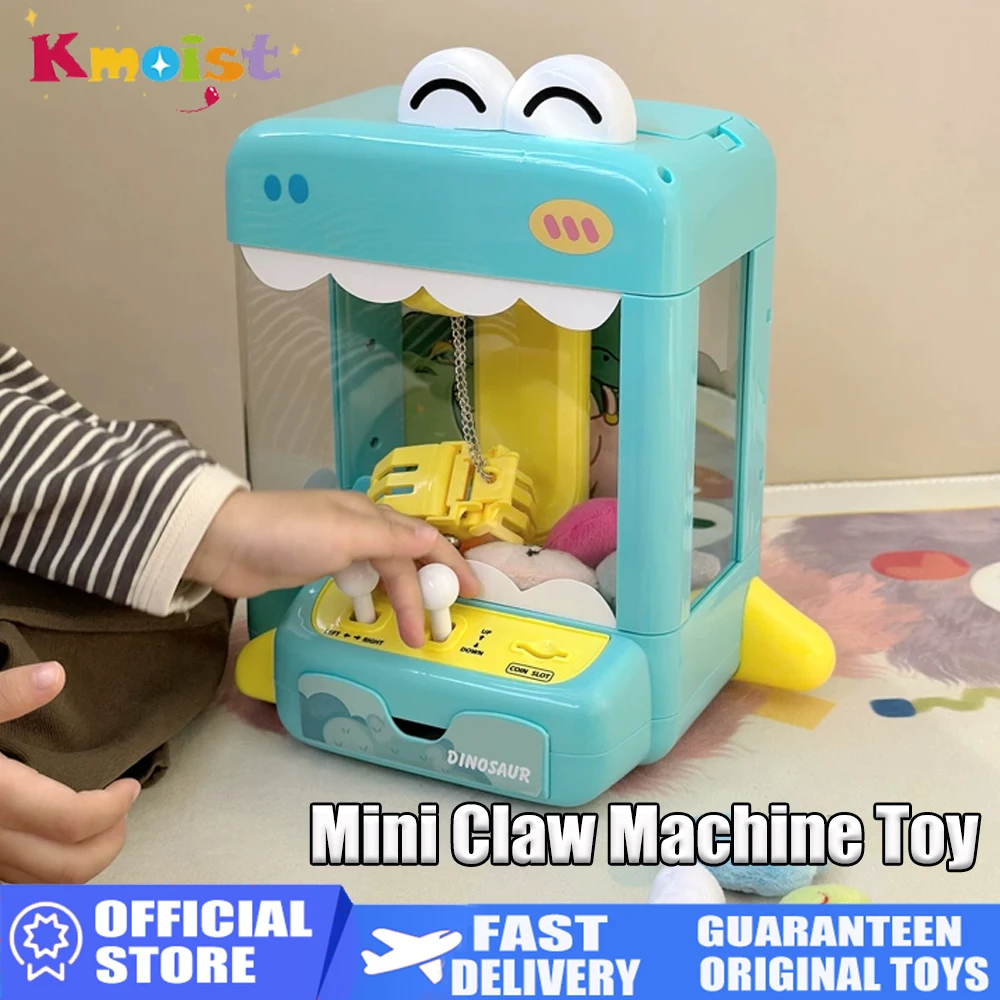 Electronic Arcade Claw Machine for Kids Deer Mini Vending Machines Candy Grabber Prize Dispenser Toys for Christmas Easter Gifts