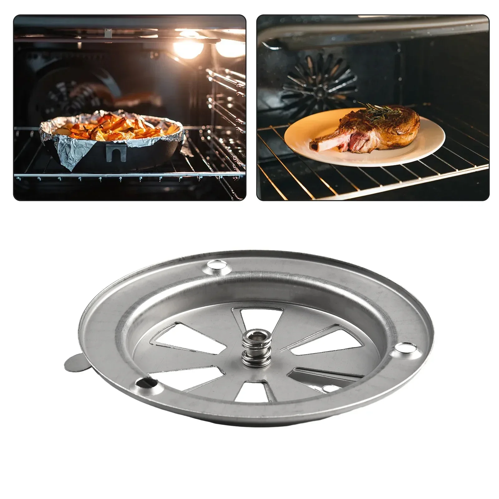 BBQ Grill Exhaust Vent Stove Air Vent Damper Stainless Steel Adjustable Size Vent Hole 9.5x9.5x3cm Silver Replacement Parts