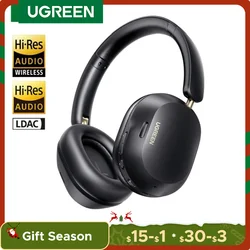 UGREEN Max5c Wireless Bluetooth Headphones 43dB Hybrid Active Noise Cancellation Hi-Res LDAC 75H Spatial Audio Earbuds Headset