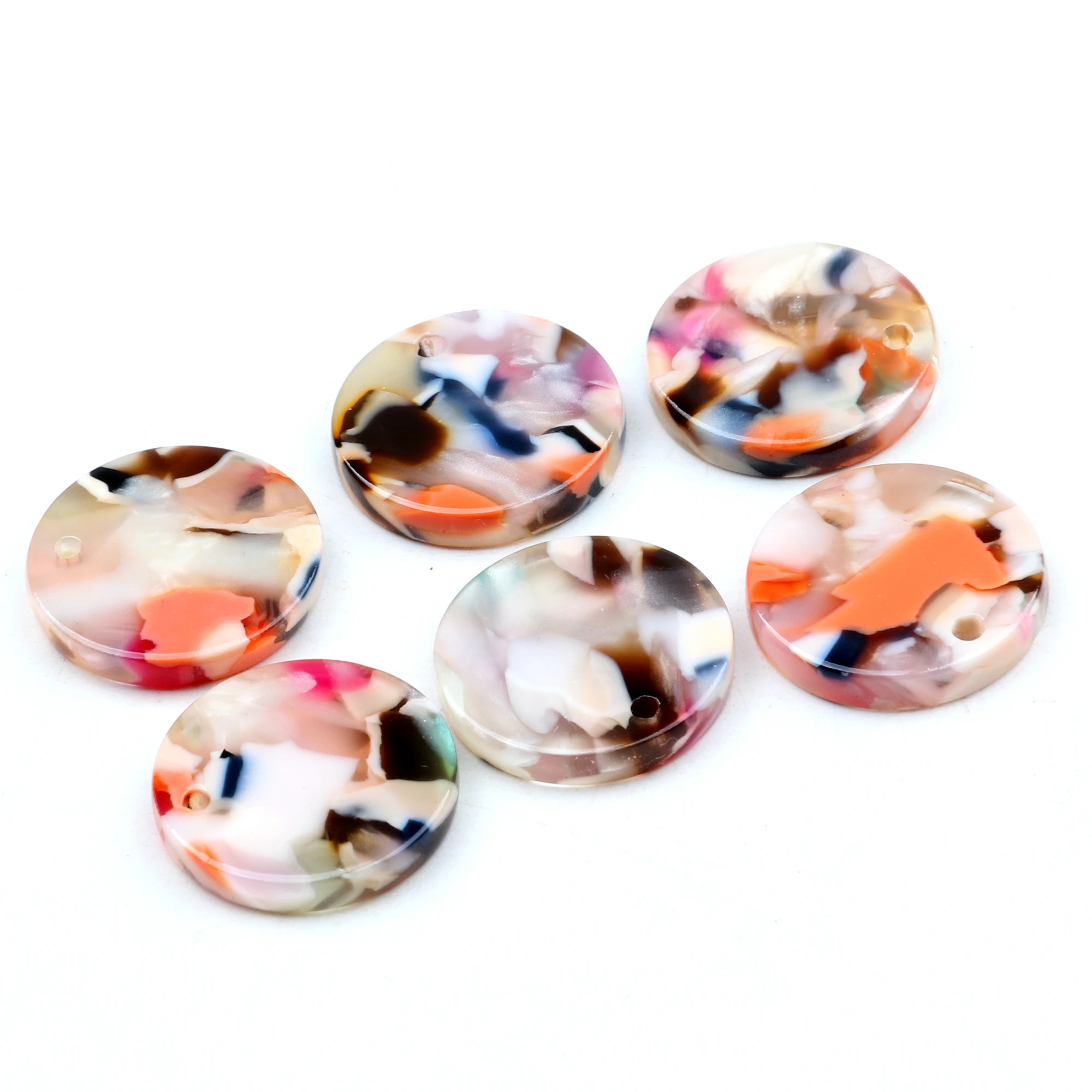 Leopard Print Tortoise Shell Earring Charm for Jewelry Making